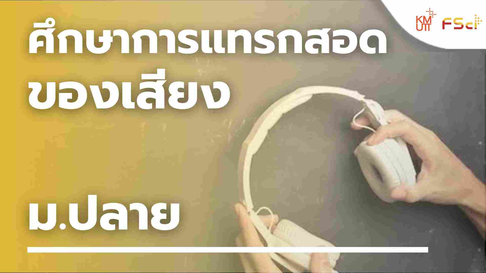 ศึกษาการแทรกสอดของเสียง – ม.ปลาย